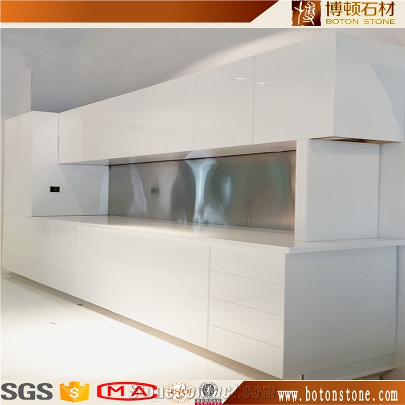 White Nano/Micro Crystal Glass Stone Slabs & Tiles