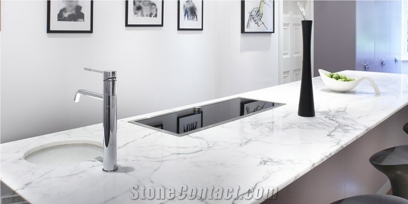 Calacatta Carrara Marble Kitchen Bench Tops