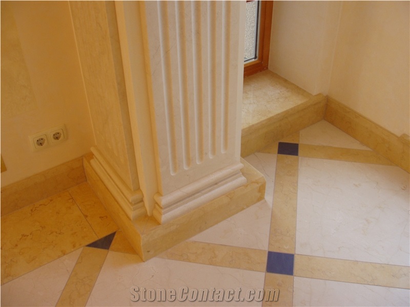 Crema Avorio Marble Column