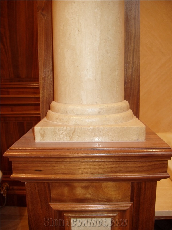 Crema Avorio Marble Column