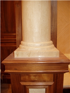 Crema Avorio Marble Column