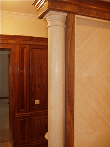 Crema Avorio Marble Column