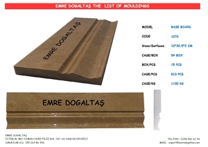 Baseboard Noce Travertine 1070