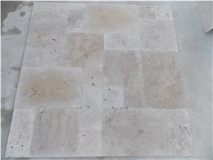 Classic Travertine Tiles, Versailles Pattern