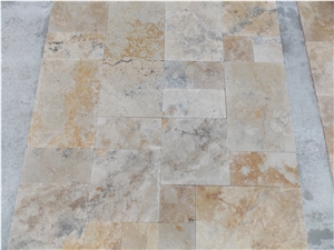 Classic Travertine Tiles, Versailles Pattern
