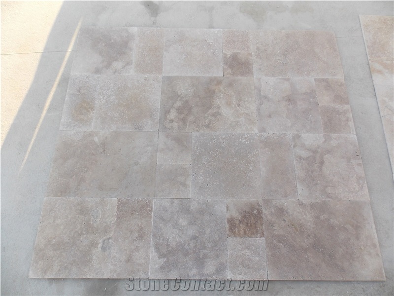 Classic Travertine Tiles, Versailles Pattern