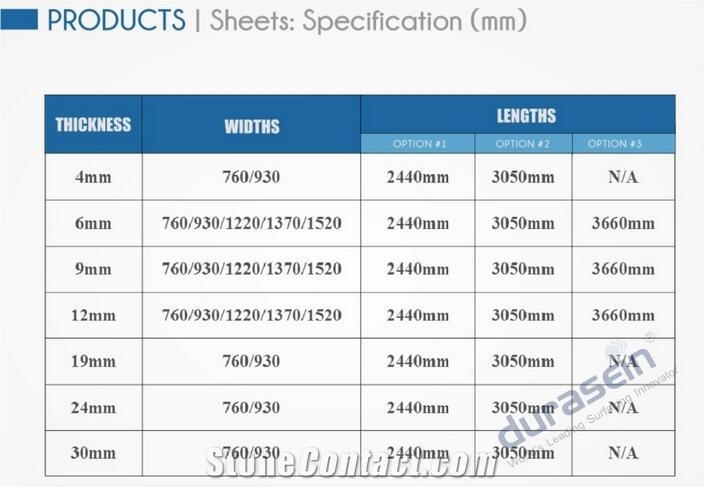 Lg Hi-Macs Samsung Staron Corian 100% Pure Acrylic Solid Surface