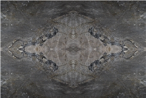 Picasso Grey Marble Bookmatched Slabs