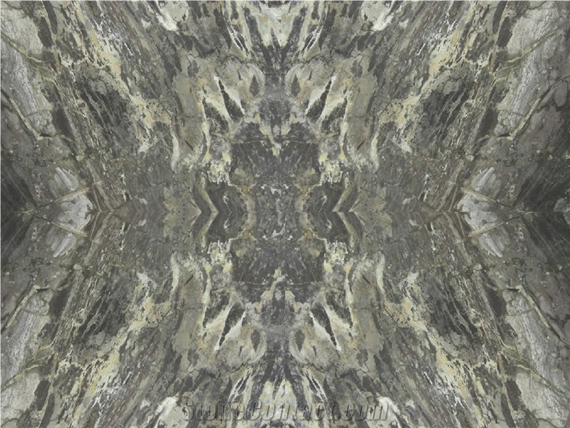 Picasso Grey Marble Bookmatched Slabs