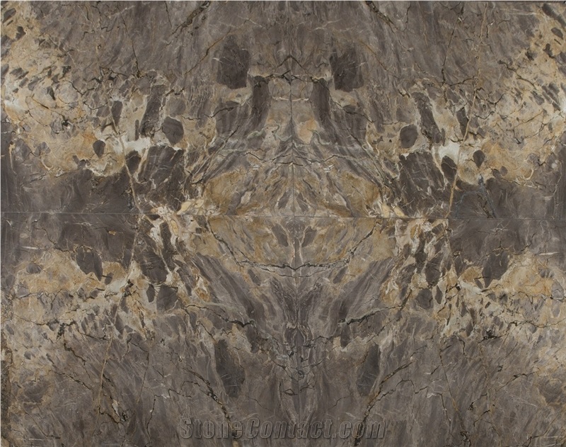 Picasso Grey Marble Bookmatched Slabs