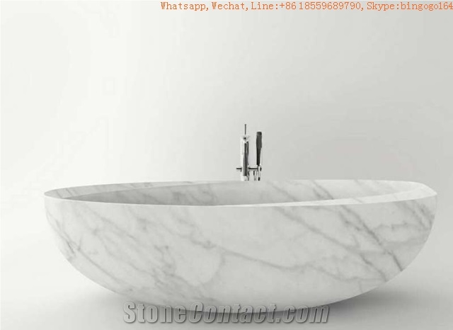 Bianco Carrara Baths,White Jade Baths,White Marble Baths,White Marble Factory