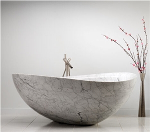 Bianco Carrara Baths,White Jade Baths,White Marble Baths,White Marble Factory
