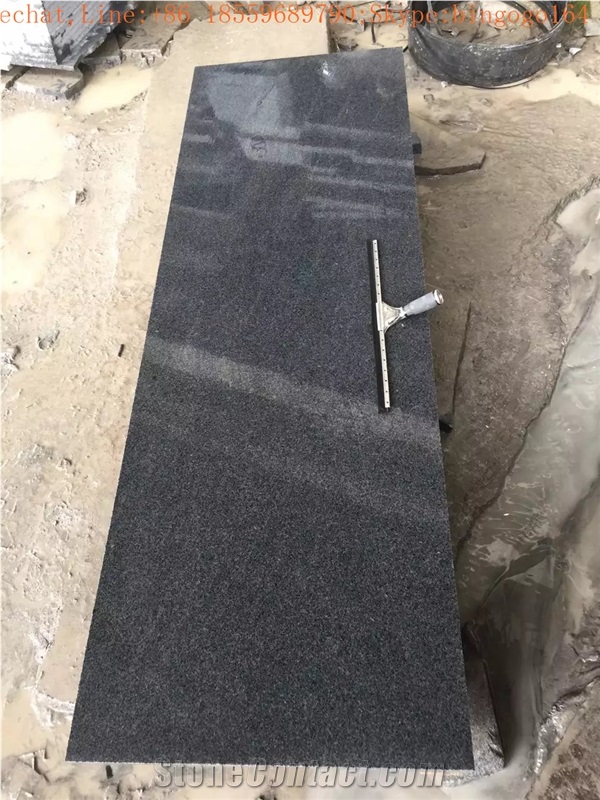 Cheapest G654 Granite Countertop,Nero Impala China Countertop,G3554,Dark Grey Countertop,Flake Grey,Impala China,Nero Impala China Countertop Factory