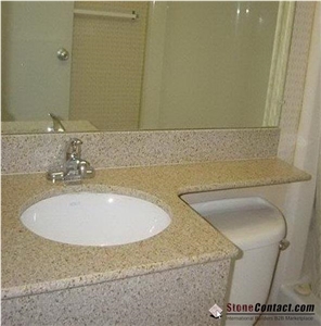 Cheapest G682 Countertop,Rusty Yellow Worktops,Kitchen Top,Desk Top,Bench Top,China Yellow Granite,Natural Stone Countertop