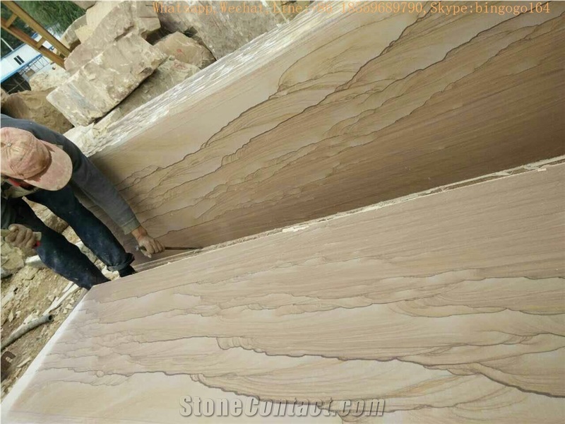 Cheapest Scenery Sandstone,Yunnan Scenery Sandstone,Tough Yellow Wooden Sandstone,Yellow Sandstone Slabs,Half Slabs,Yellow Sandstone Tiles,Cut to Size