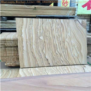 Cheapest Scenery Sandstone,Yunnan Scenery Sandstone,Tough Yellow Wooden Sandstone,Yellow Sandstone Slabs,Half Slabs,Yellow Sandstone Tiles,Cut to Size