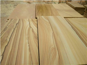 Cheapest Scenery Sandstone,Yunnan Scenery Sandstone,Tough Yellow Wooden Sandstone,Yellow Sandstone Slabs,Half Slabs,Yellow Sandstone Tiles,Cut to Size