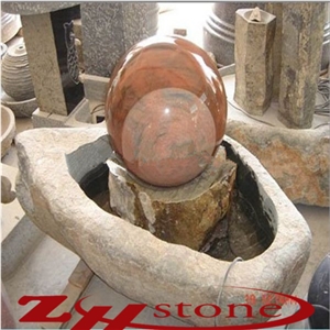 Cheap Granite G654 Floating Ball Fountains, Stone Graden Products Sculptured Fountains, Water Features