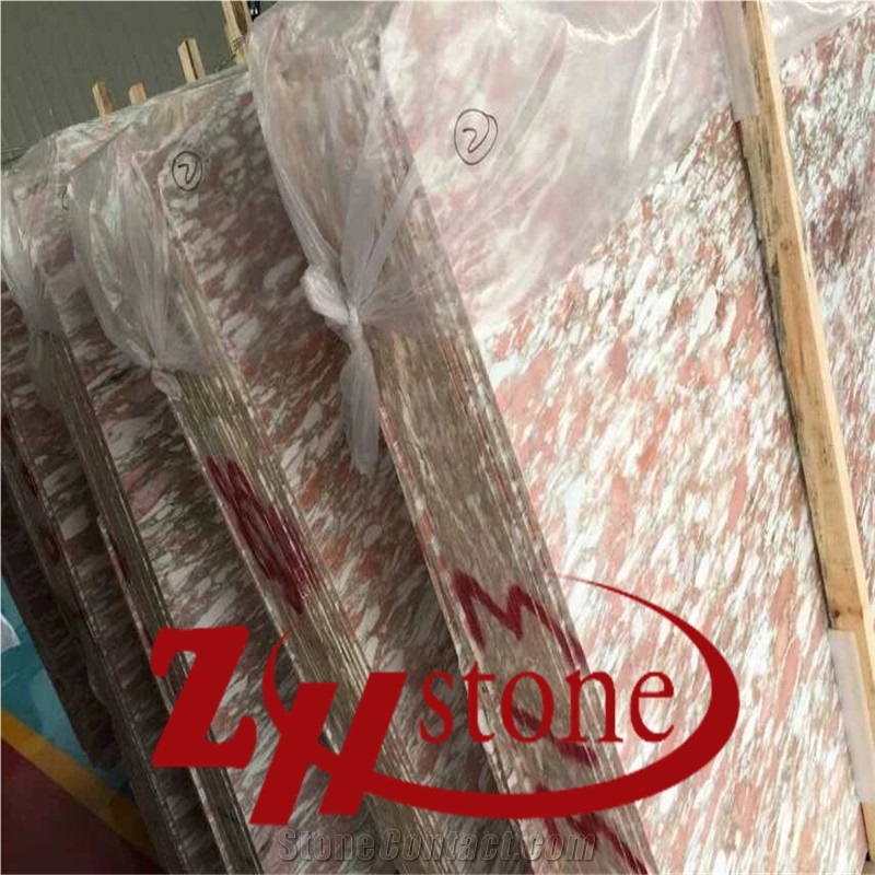 Own Factory Good Quality Rosso Marfilia Marble Tiles & Slabs/ Marble Wall Covering Tiles/ Marble Floor Covering Tiles