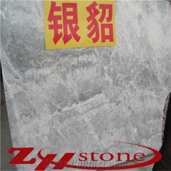 Silver Mink Marble Walling Tiles , Polished Silver Ermine Marble Tile & Slab 3d Wall Panels Stone