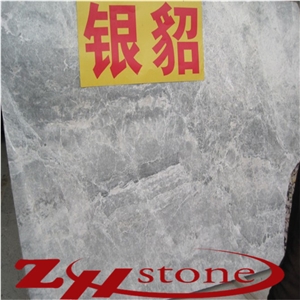 Silver Mink Marble Walling Tiles , Polished Silver Ermine Marble Tile & Slab 3d Wall Panels Stone