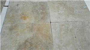 3cm Thick Multicolor Travertine Pattern Set Ready Stock, Beige Travertine Tiles & Slabs, Floor Covering Tiles