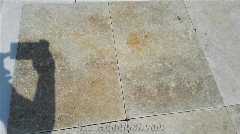 3cm Thick Multicolor Travertine Pattern Set Ready Stock, Beige Travertine Tiles & Slabs, Floor Covering Tiles