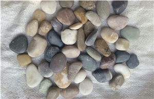 Wooden Grain Polished No Waxing Pebbles, Hot Pebble Driveway Design, Cheap Wood Vein Pebble Stone
