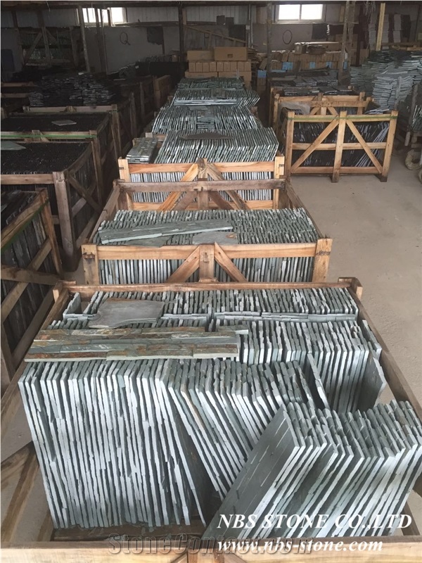 Green Slate Cultured Stone,Very Cheap Stone Stacked Stone for Wall Panel