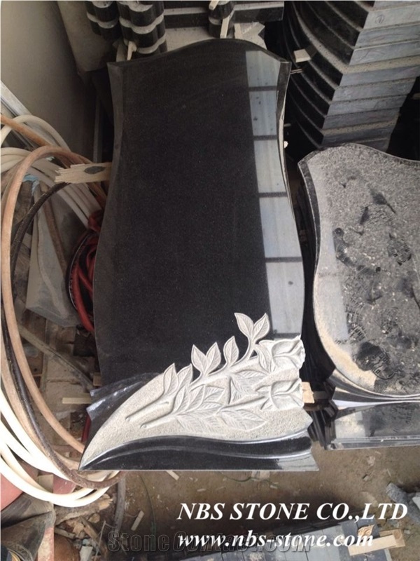 Shanxi Black Granite Tombstone