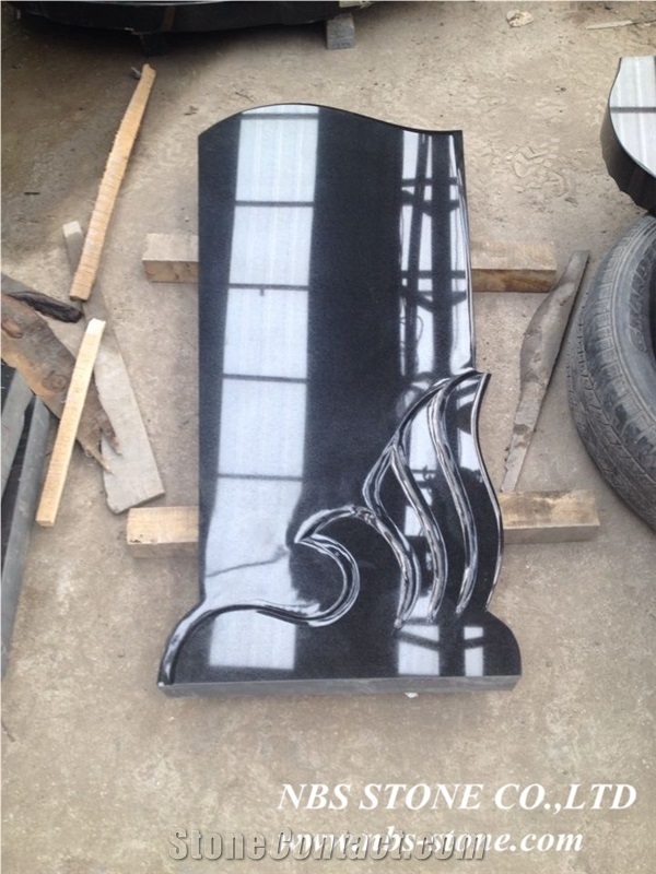 Shanxi Black Granite Tombstone
