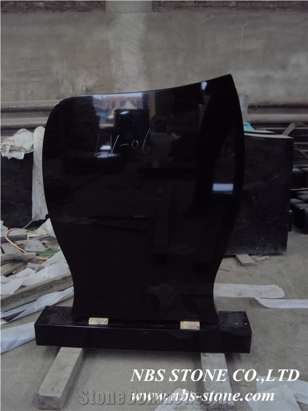 Shanxi Black Granite Tombstone