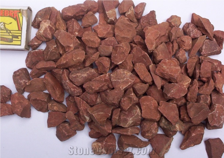 Red Marble Chips, Salieti Marble Pebbles & Gravels