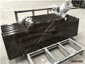 Chinese Brown Saint Laurent Marble Kitchen Worktop Countertops