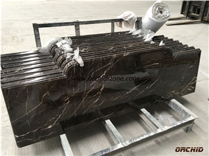 Chinese Brown Saint Laurent Marble Worktops Kitchen Countertop