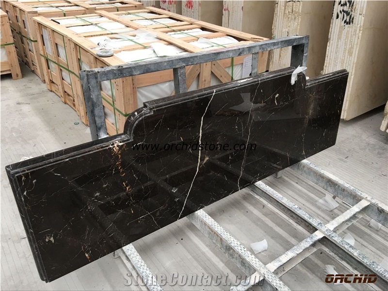 Chinese St.Laurent Brown Marble Basin Top Bath Top