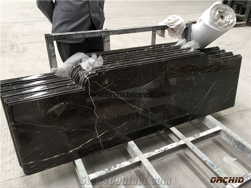 Chinese St.Laurent Brown Marble Kitchen Countertops