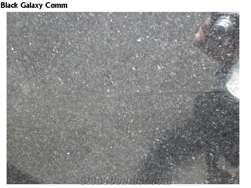 Black Galaxy Granite Tiles & Slabs, Black Polished Granite Flooring Tiles, Walling Tiles