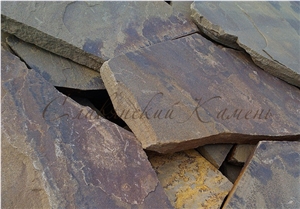 Brown Sandstone Flagstones, Polygonal Stones, Irregular Crazy Paving