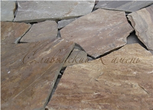 Brown Sandstone Flagstones, Polygonal Stones, Irregular Crazy Paving