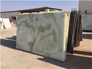 Afghan Green Onyx Tiles & Slabs, Polished Onyx Flooring Tiles, Walling Tiles