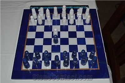 Blue Stone Lapiz Chess, Chess Board