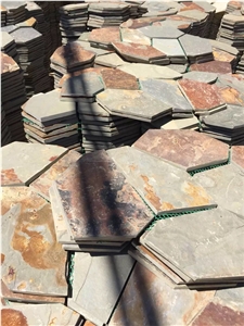 China Multicolor Slate Flagstone Pattern
