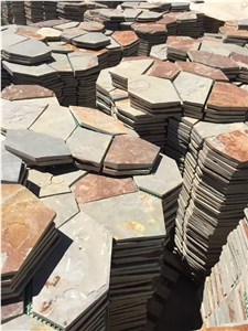 China Multicolor Slate Flagstone Pattern