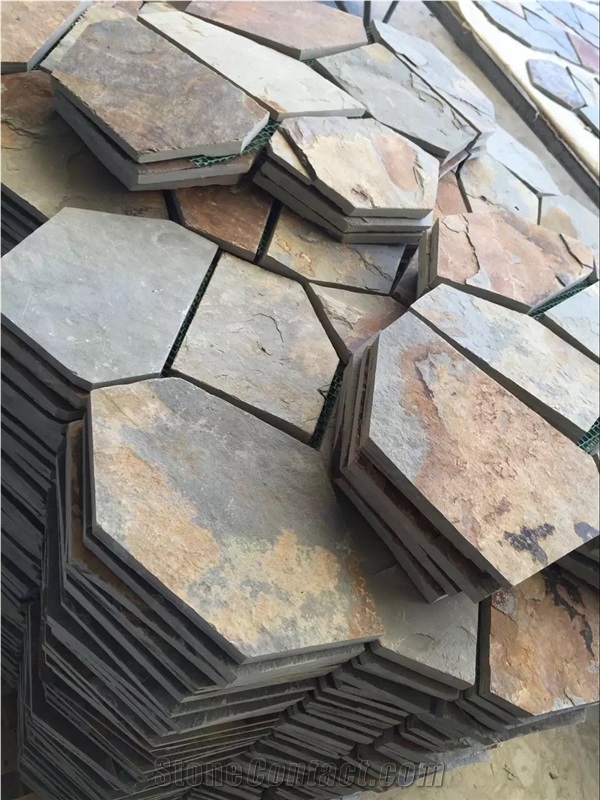 China Multicolor Slate Flagstone Pattern