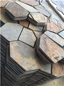 China Multicolor Slate Flagstone Pattern