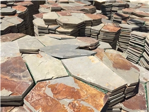 China Multicolor Slate Flagstone Pattern