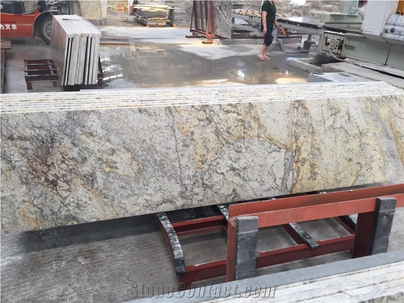Ariston Gold Granite Kitchen Island Tops Factory Direct
