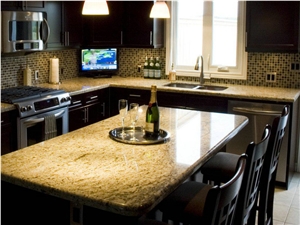 Giallo Ornamental Granite Kitchen Countertop/ Island Countertop