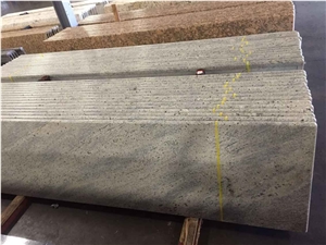 Polished Customized Bar Top Kitchen Worktops.River White Granite Kitchen Countertop